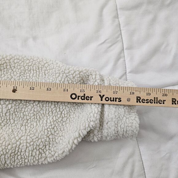 LPA x Revolve Quinn Pullover Jacket XXS Ivory Sherpa Quarter Zip Cozy - Picture 10 of 10